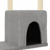 Škrabadlo pro kočky se sisalovými sloupky světle šedé 97,5 cm 172050