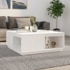 Konferenční stolek bílý 100x101x40,5 cm masivní borové dřevo 814520