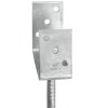 Plotové kotvy 6 ks stříbrné 7 x 6 x 30 cm pozinkovaná ocel 145312