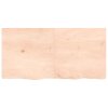 Stolní deska 120x60x(2-4) cm neošetřený masivní dubové dřevo 3156312