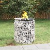Gabionové ohniště Ø 50 cm pozinkovaná ocel 153558