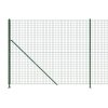 Drátěný plot s přírubami zelený 1,8 x 25 m 154157