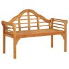 Zahradní lavice 125 cm masivní akáciové dřevo 318550