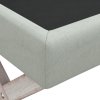 Stolička s úložným prostorem světle šedá 110x45x49 cm samet 344525