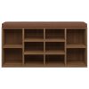 Lavice s botníkem hnědý dub 103x30x48 cm kompozitní dřevo 342614
