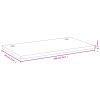 Deska psacího stolu 100 x 60 x 14 cm bambus 352764