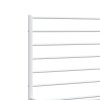 Kovový rám postele s hlavovým a nožním čelem bílý 200 x 200 cm 352393