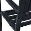 Zahradní lavice 125 cm černá ocel 47943