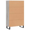 Skříň highboard šedá sonoma 69,5 x 31 x 115 cm kompozitní dřevo 828266