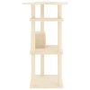 Škrabadlo pro kočky se sisalovými sloupky krémové 123 cm 171783