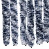 Závěs proti hmyzu modrý, bílý a stříbrný 100 x 220 cm Chenille 284275