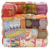 Modulární pouf patchwork textil 287697