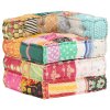 Modulární pouf patchwork textil 287697