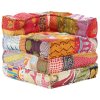 Modulární pouf patchwork textil 287697