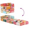 Modulární pouf patchwork textil 287697