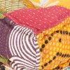 Modulární pouf patchwork textil 287697