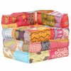 Modulární pouf patchwork textil 287697