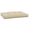 Poduška na palety béžová 120 x 80 x 12 cm textil 314415