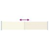 Zatahovací boční markýza 117 x 600 cm krémová 317947