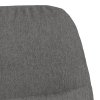 Houpací křeslo světle šedé textil 341042