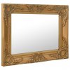 Nástěnné zrcadlo barokní styl 50 x 40 cm zlaté 320309