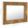 Nástěnné zrcadlo barokní styl 50 x 40 cm zlaté 320309