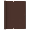 Balkónová zástěna hnědá 120 x 600 cm oxfordská látka 135079