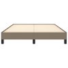 Rám postele bez matrace taupe 140 x 190 cm textil 346716
