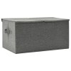 Úložný box textil 50 x 30 x 25 cm antracitový 332912