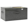Úložný box textil 50 x 30 x 25 cm antracitový 332912
