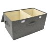Úložný box textil 50 x 30 x 25 cm antracitový 332912
