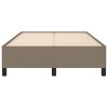 Rám postele bez matrace taupe 120 x 200 cm textil 347054
