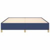 Rám postele bez matrace modrý 160 x 200 cm textil 347179