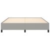 Rám postele bez matrace světle šedý 180 x 200 cm textil 347082