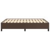 Rám postele hnědá 140 x 190 cm umělá kůže 347248