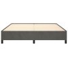 Rám postele bez matrace tmavě šedý 160 x 200 cm samet 347331