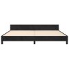 Rám postele bez matrace černý 200 x 200 cm samet 347593