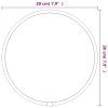 Nástěnné zrcadlo stříbrné Ø 20 cm kulaté 348173