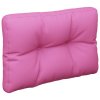 Poduška na palety růžová 50 x 40 x 12 cm textil 360555
