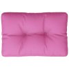 Poduška na palety růžová 50 x 40 x 12 cm textil 360555