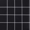 Poduška na zahradní lavici černá károvaná 180x50x7 cm oxford 361634