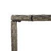 Barový stůl se skleněnou deskou šedý 180x70x110 cm polyratan 362592