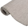 Venkovní hladce tkaný koberec 140x200 cm taupe 340782
