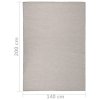 Venkovní hladce tkaný koberec 140x200 cm taupe 340782