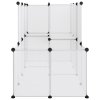 Klec pro malá zvířata průhledná 142 x 74 x 93 cm PP a ocel 340574