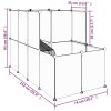 Klec pro malá zvířata průhledná 142 x 74 x 93 cm PP a ocel 340574
