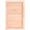 Nástěnná police 40x60x(2-4) cm neošetřené masivní dubové dřevo 363516