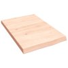 Nástěnná police 40x60x(2-4) cm neošetřené masivní dubové dřevo 363516