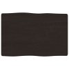 Stolní deska tmavě hnědá 60x40x(2-4)cm ošetřený dub živá hrana 363996