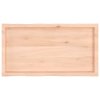 Stolní deska 100x50x(2-4)cm neošetřený masivní dřevo živá hrana 363885